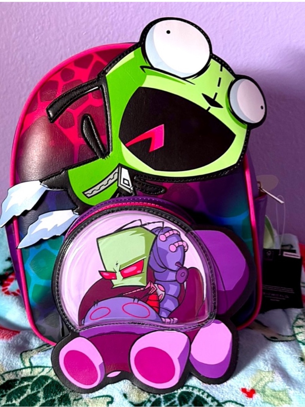 Invader Zim Mini Backpack with Zim & GIR NEW